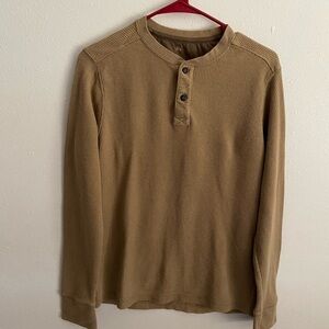 GH Bass & Co Long Sleeve Henley Shirt Size S
